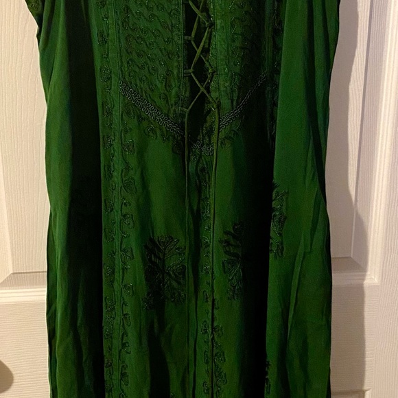 Green Cotton dress. Brand new never worn. - Picture 5 of 5
